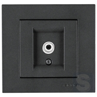 Розетка TV (SAT) кінцева Arvia Electric KAREN Димчастий (20 04 2000 288)